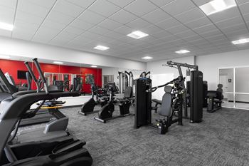 Modern fitness center